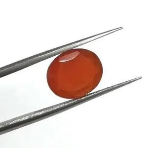 Piedra de cornalina naranja Natural de 10mm, 12mm, 14mm, corte ovalado facetado, piedra preciosa suelta, Fabricante Mayorista, tienda en línea, precio de fábrica - Product Image 1