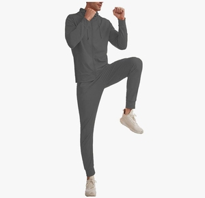 Nuevas sudaderas con capucha para hombre Logotipo personalizado Etiqueta privada Gimnasio Fitness Ropa deportiva Chándales con capucha de poliéster personalizados para hombres 2025 - Product Image 3