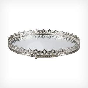 Plateau de table en bois personnalisé fait à la main avec poignées en fer Plateau de service moderne fait à la main Fabricant de gros Exportateur - Product Image 1