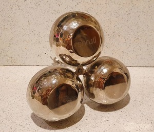 Cuenco con Asa de Hoja Martillada para Centro de Mesa, Decoración Elegante para el Hogar, Regalo Perfecto para Bodas, Aniversarios y Festividades - Product Image 3