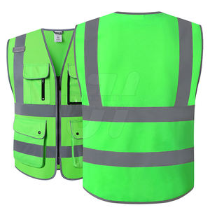 Dernier modèle de gilet de sécurité pour hommes, gilet réfléchissant imperméable et léger de grande taille à faible quantité minimale de commande et logo personnalisé - Product Image 2