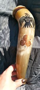 Authentic Drinkware Natural Horn Handmade Viking Medieval Drinking Horn with Best Quality Made by Craft Zone Export From India - Product Image 5