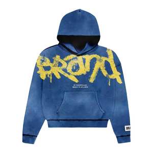 Diseño de logotipo personalizado Impreso Sólido Liso Clásico Sudadera con capucha y sudaderas para Unisex Venta entera Precio barato Sudadera con capucha - Product Image 5