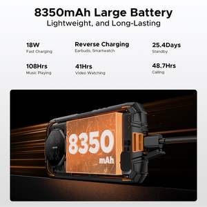 <span class=keywords><strong>DOOGEE</strong></span> Fire3 Ultra Téléphone Robuste Android 15 Octa Core 5,5 Pouces HD+ 6 Go RAM 8350 mAh NFC Antichoc IP68 LTE Charge Rapide 60W GPS - Product Image 4