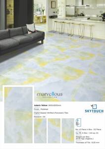 ราคาดีสุดมันเงางามกระเบื้องสีเหลืองแสงแดดเพื่อเพิ่มความสว่างให้กับพื้นที่ด้วยความอบอุ่นและเชียร์60x60ซม. จากผู้ผลิตชั้นนำ - Product Image 4