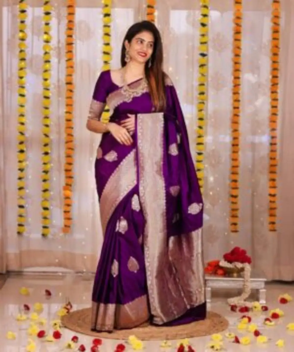 Saree sari新しいトレンドコーディングシーケンスSAREEユニークな衣装ファッション刺繍されたワークは、重いブラウスのあるオルガンザで