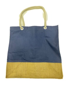 Bolsos de mano de lona con estampado de algodón de estilo veraniego con asas de cuero, múltiples estilos, colores y tamaños, para compras en la playa - Product Image 2