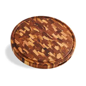 Hot Item Butcher Block With Hand Grip Wooden Cutting Boards for Kitchenware Serving Board Eco-Friendly made in Vietnam