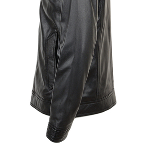 Chaqueta de invierno con cuello levantado para hombre de la mejor calidad con logotipo personalizado, modelo superior de piel de vaca auténtica, estilo callejero, nueva temporada - Product Image 6