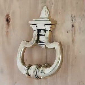 Handcrafted Metal Door Knocker <b>Rustic</b> Antique Front Door Decoration <b>Home</b> Villa Entrance Heavy Duty Ring Handle Hardware <b>Decor</b> - Product Image 3