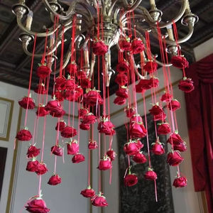 Rose <b>Ribbon</b> String Wedding Ceiling <b>Decoration</b> Party Event Diwali Festival Decor Bridal Shower Haldi Mehndi Christmas Photoprop - Product Image 1