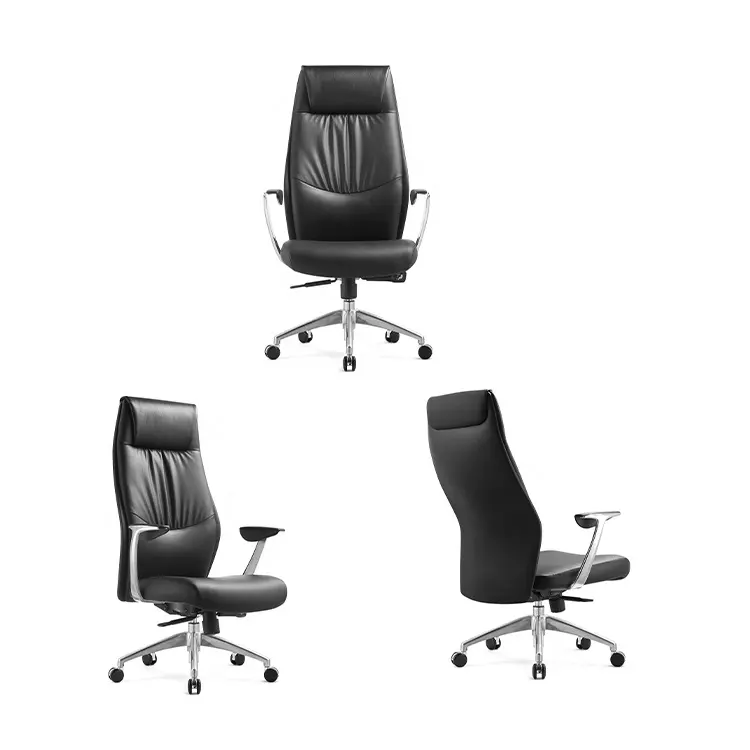 Cadeira giratória moderna de escritório, cadeira ergonômica de escritório para escritório executivo de pu
