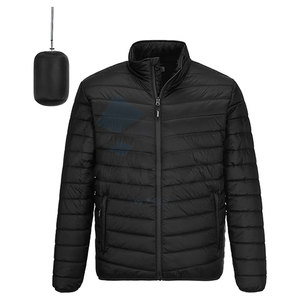 Chaqueta acolchada personalizada para hombre, marca OEM, estampado de bordado de pantalla, Abrigo acolchado ligero resistente al agua, nieve, esquí al aire libre - Product Image 1