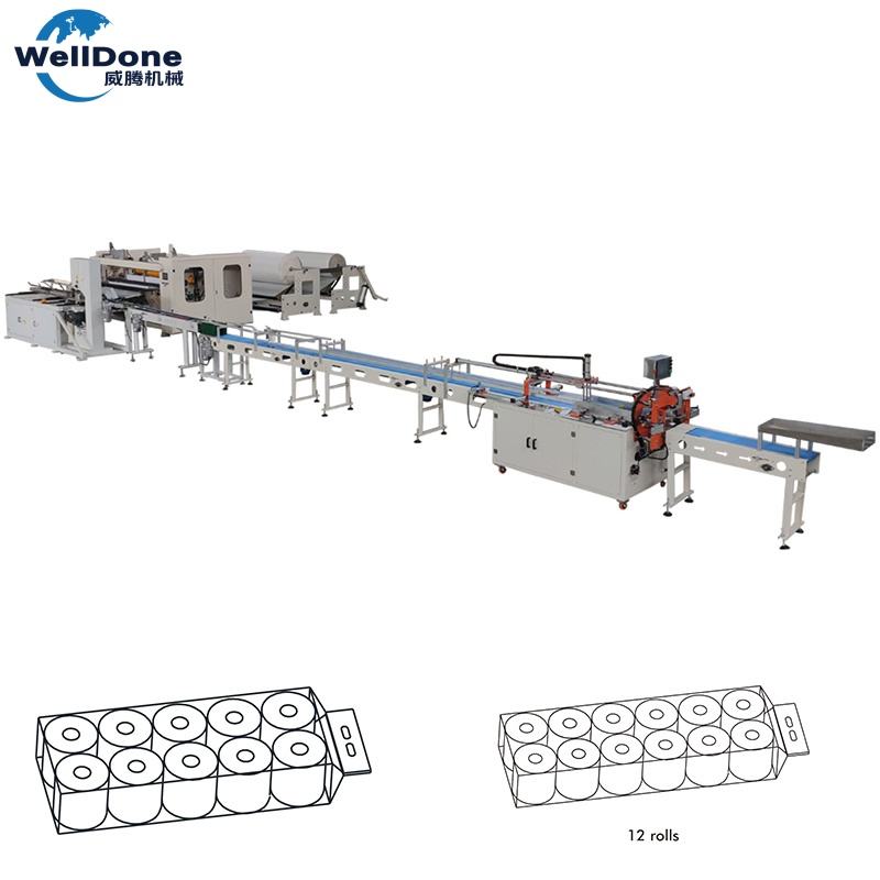 Welldone High Speed Full Automatic Toilet Roll Making Machine Toilet ...