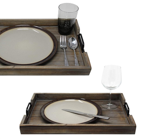Platos de madera de estilo Retro únicos, bandeja para servir frutas y aperitivos para fiesta, tablero de madera de Acacia Rectangular, platos para aperitivos seguros para alimentos - Product Image 6
