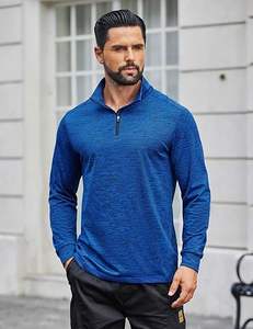 Sudadera con capucha y cremallera de gran tamaño para hombre, ropa de calle de lana gruesa de algodón 100, sudadera con cremallera lisa - Product Image 3