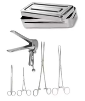 Kit d'instruments de diagnostic vétérinaire professionnel en acier inoxydable de qualité médicale pour l'insertion et l'extraction d'IUD