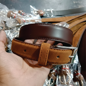 Cinturón de Cuero Vacuno Genuino Personalizable para Hombre, Hebilla de Hierro, Estilo Casual de Alta Calidad, Ajustable - Product Image 1