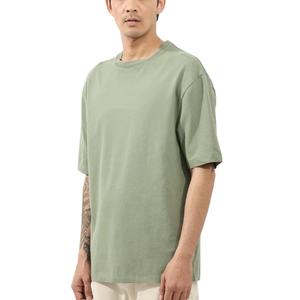 Camiseta Personalizada con Estampado Gráfico Desgastado y Lavado Ácido para Hombre, Talla Grande, Negra, Impresión Digital - Product Image 4