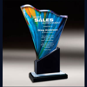 Trofeo personalizado de acrílico transparente, Premio Grabado con láser para eventos de reconocimiento corporativo y deportivo - Product Image 2