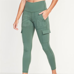 Recién llegado, mallas de entrenamiento hechas a medida de cintura alta para mujer, Material sólido para Yoga, estilo deportivo, el mejor precio con MOQ bajo - Product Image 2