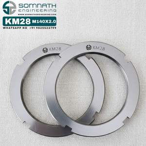 Tuercas de bloqueo KM28 de alta calidad M140X2.0, contratuerca de eje de rodamiento métrico de precisión para montaje seguro de acero inoxidable - Product Image 4