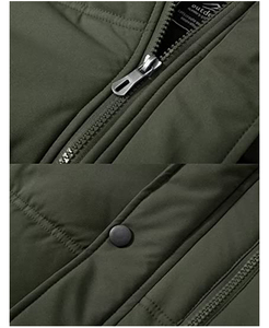 Nouvelle arrivée 2025 Veste d'hiver pour homme à capuche décontractée slim en coton grande taille M-4XL col montant nouveau design tendance logo avant fermeture éclair - Product Image 6