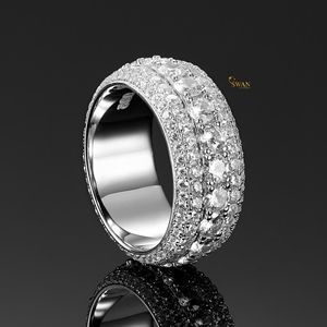 Anillo de compromiso de Halo de diamante cultivado en laboratorio de oro sólido de 10K de lujo, joyería nupcial, regalo único de aniversario de boda para ella - Product Image 5