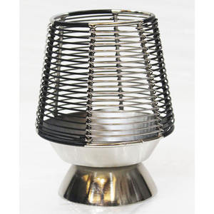 Luxury <b>Black</b> Metal <b>Candle</b> Votive New Design for Christmas Wedding Decor Tabletop Wire <b>Candle</b> <b>Holder</b> for Home Decoration - Product Image 1