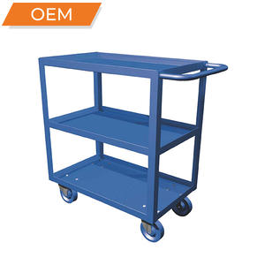 Mesa de carrito de herramientas rodantes de tres capas directa de fábrica de Vietnam, acero resistente de alta calidad, nueva condición con soporte personalizado - Product Image 3