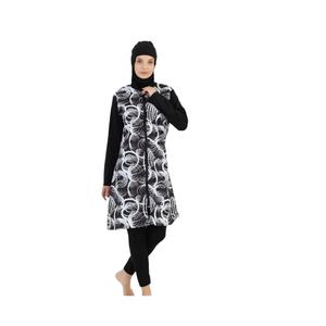 Nuevo traje de baño modesto para mujeres musulmanas Cómodo Hijab de manga larga y Burka con cobertura completa Estilo islámico deportivo - Product Image 5