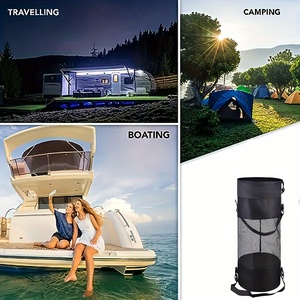 Contenedor de basura de malla con cordón y asa para camping al aire libre, barco de crucero, pesca, <span class=keywords><strong>kayak</strong></span> marino y almacenamiento de ropa - Product Image 4