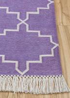 Tapis en corde de coton fait main, écologique, technique jacquard, motif abstrait, tissage plat, fabrication mécanique, 2000 GSM, adapté aux animaux domestiques