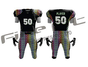 Maillots de football américain unisexes pour jeunes, haute performance, respirants, en polyester, couleurs personnalisables, anti-bactériens, pour le sport - Product Image 4