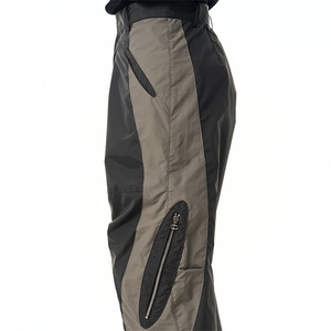 Pantalon de survêtement décontracté personnalisé pour homme 2025, patchwork, léger, en laine, imperméable, séchage rapide, jogging, taille mi-élastique - Product Image 1