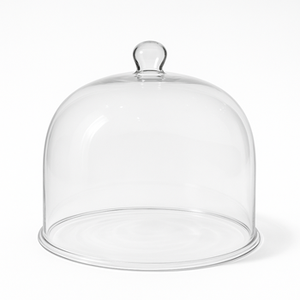 Campana de cristal decorativa para el hogar con base de madera, velas perfumadas, cubierta de cúpula, tarro decorativo de mesa elegante - Product Image 1