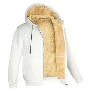 Veste en laine lourde automne et hiver veste chaude mode décontracté solide vestes pour hommes manteau - Product Image 4