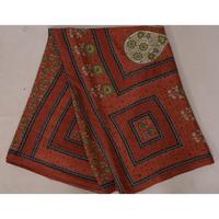 Vintage indien automne Art soie tissu 5 Yard Floral Viscose Saree pour la couture Boho robes courtepointes jupes & Textile Art
