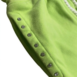 Pantalon large pour homme 100% coton imprimé sur mesure, style vintage délavé à l'acide, broderie et patchwork, coupe évasée, vente en gros - Product Image 2