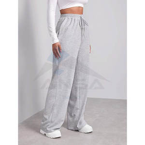 Pantalon de survêtement pour femme, design optimal, logo personnalisé, en polaire polyester/coton, taille élastique, coutures plates, haute qualité, style urbain - Product Image 3