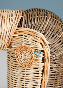 Plantador de animales al por mayor plantador de animales de ratán plantador de animales agitados a mano maceta de plantas vibraciones bohemias - Product Image 4