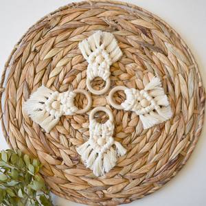 2025 Meilleure vente anneaux de serviette en macramé 100% coton de qualité supérieure pour la décoration de Table à manger prix de gros - Product Image 1