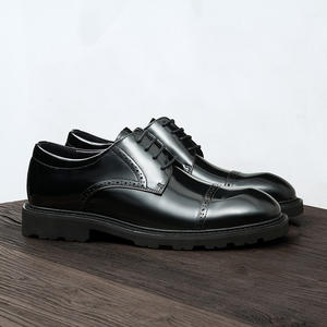 รองเท้าหนังวัวแท้แบบอ็อกซ์ฟอร์ด พร้อมส้นรองรับแรงกระแทกและดีไซน์กันลื่น รองเท้าหนังสำหรับสุภาพบุรุษ - Product Image 2