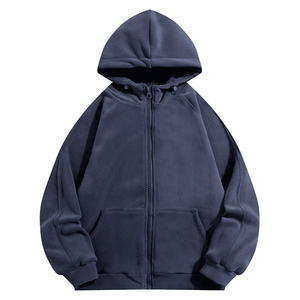 Nouveauté 2026 Vente en gros Sweat à capuche zippé en sherpa personnalisé unisexe lourd et chaud pour l'hiver, fermeture éclair intégrale, fabricant OEM ODM - Product Image 5