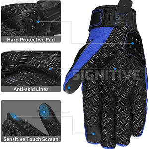 Gants de moto unisexes en cuir à écran tactile, confortables, chauds, protection UV pour les sports MMA, la conduite décontractée - Product Image 3