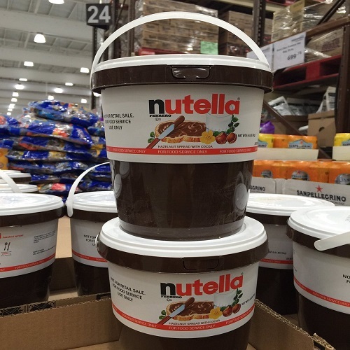 Все размеры на шоколаде Nutellas