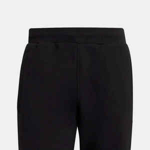 กางเกงวอร์มผ้าฟลีซโพลีเอสเตอร์รีไซเคิลผ้าคอตตอนเนื้อบางพอดีตัวสีดำใช้70% 30% - Product Image 4