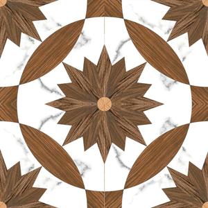 Wood Book Match Azulejos de piso de madera rústica 30x30cm Diseño de baño de sala de estar - Product Image 3