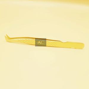 Pince à épiler professionnelle d'extension de cils à poignée diamantée en acier durable de haute qualité pince à épiler Volume russe Plasma - Product Image 1