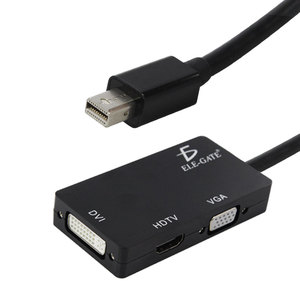 Adaptador 3 en 1 Mini DP para DisplayPort a HDMI, VGA y DVI para Mac, Nuevo, para Laptop - Product Image 4